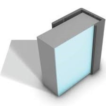 2500mm Extrusion Black End Cap J