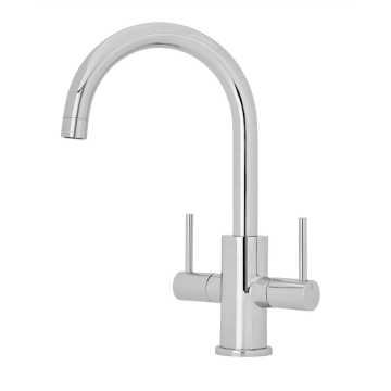 Two Handle Kitchen Sink Mixer with Swivel Spout