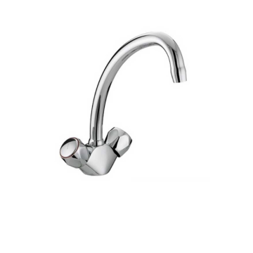 Bristan Club Budget Chrome Monobloc Kitchen Sink Mixer Tap with Metal Heads